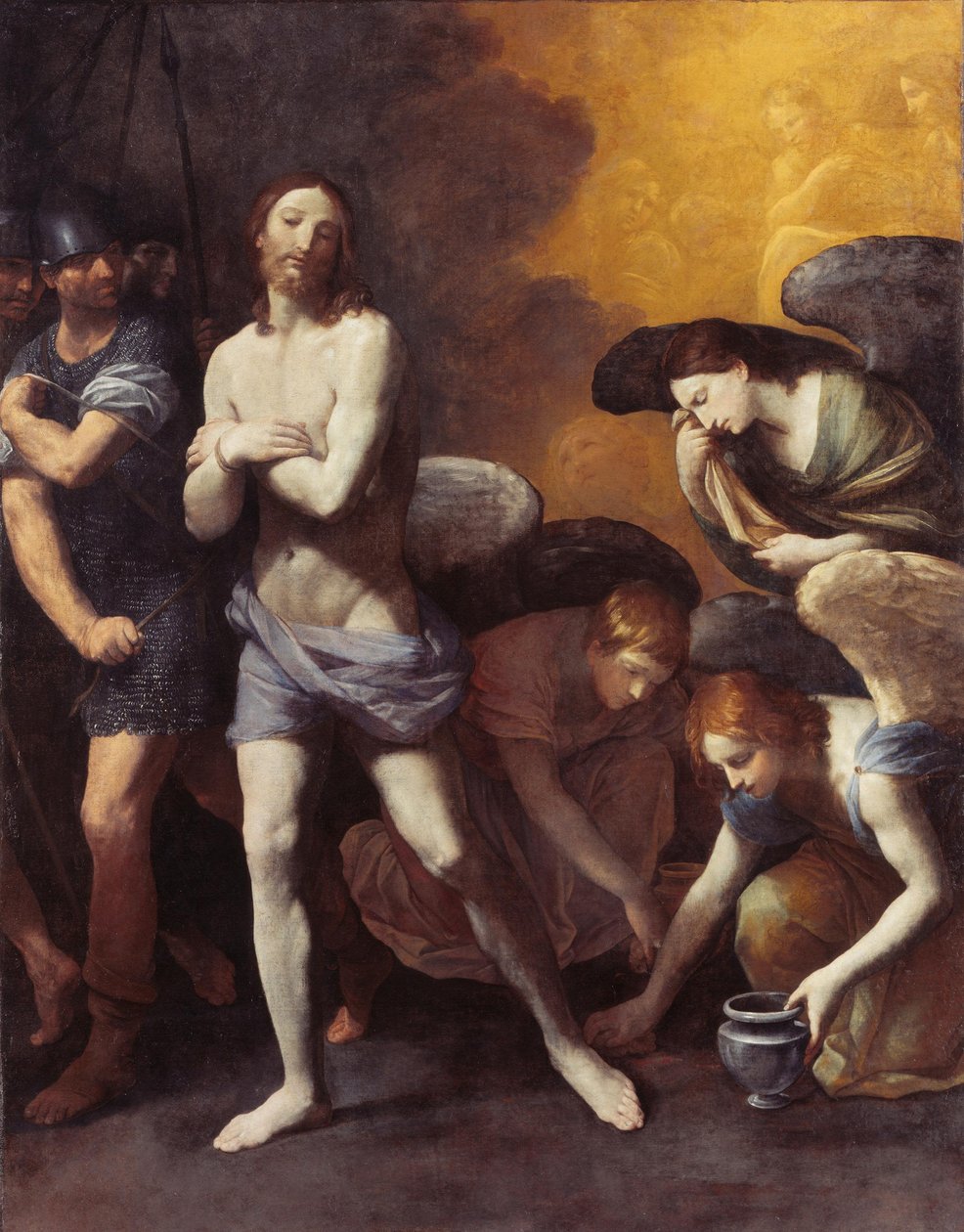 El traslado de Cristo tras la flagelación de Guido Reni
