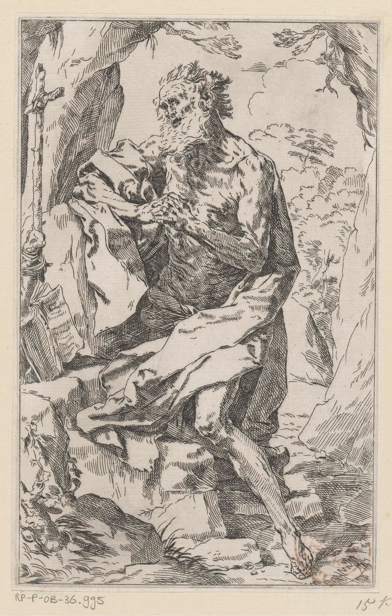 San Jerónimo en el desierto de Guido Reni