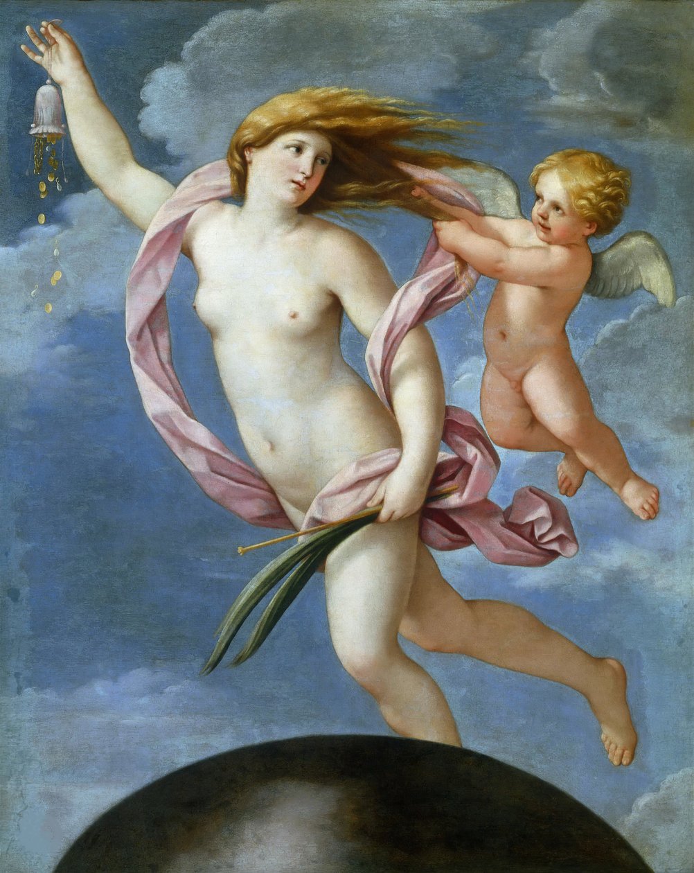 Fortuna con una bolsa, 1637 de Guido Reni