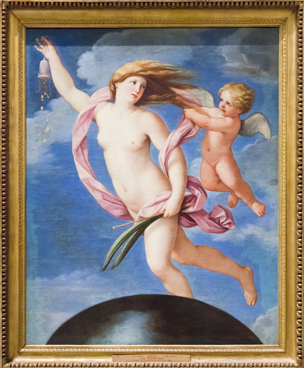 La fortuna refrenada por el amor de Guido Reni