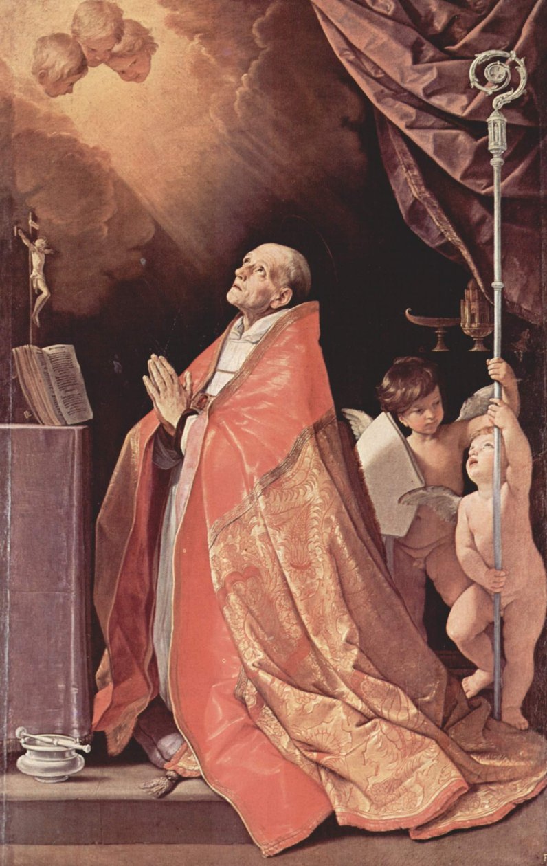 Alemán: San Andrés Corsini en oración de Guido Reni