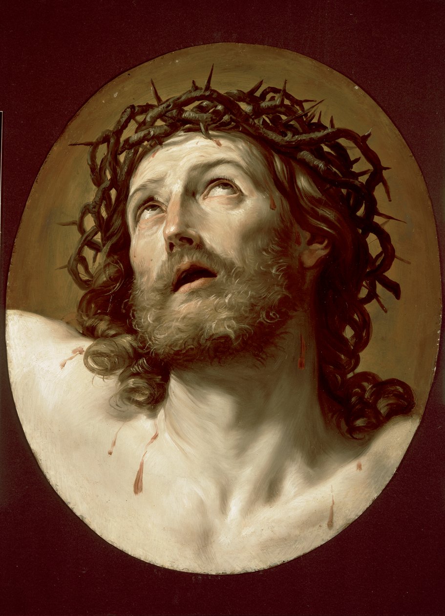 Cabeza de Cristo coronado de espinas de Guido Reni