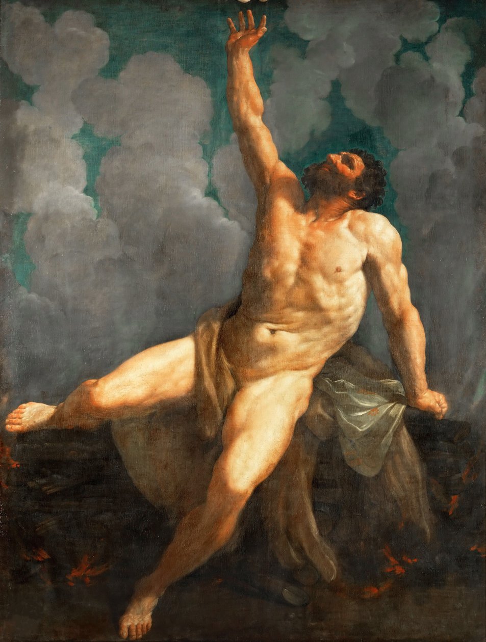 Hércules en la pira de Guido Reni