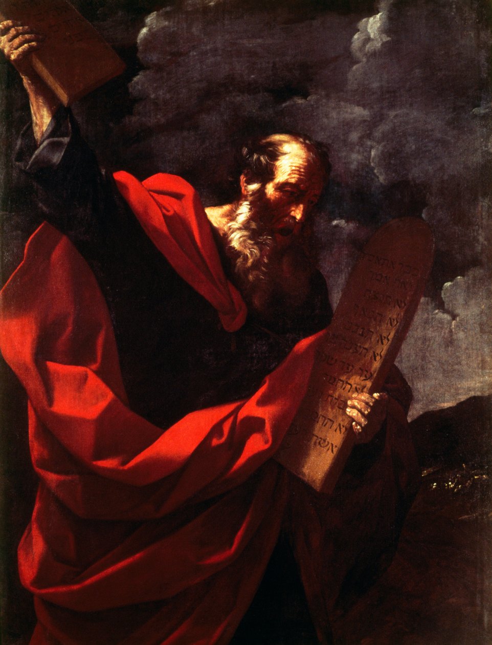 Moisés con las Tablas de la Ley de Guido Reni