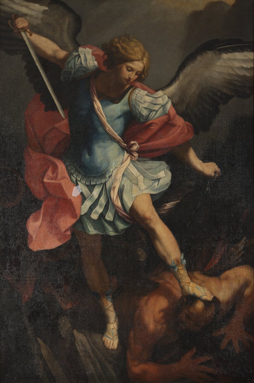 El arcángel Miguel derrotando a Satanás de Guido Reni