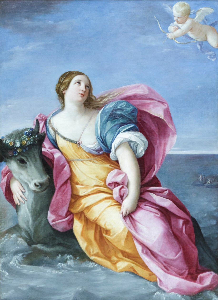 La violación de Europa, c.1637-39 (óleo sobre lienzo) de Guido Reni