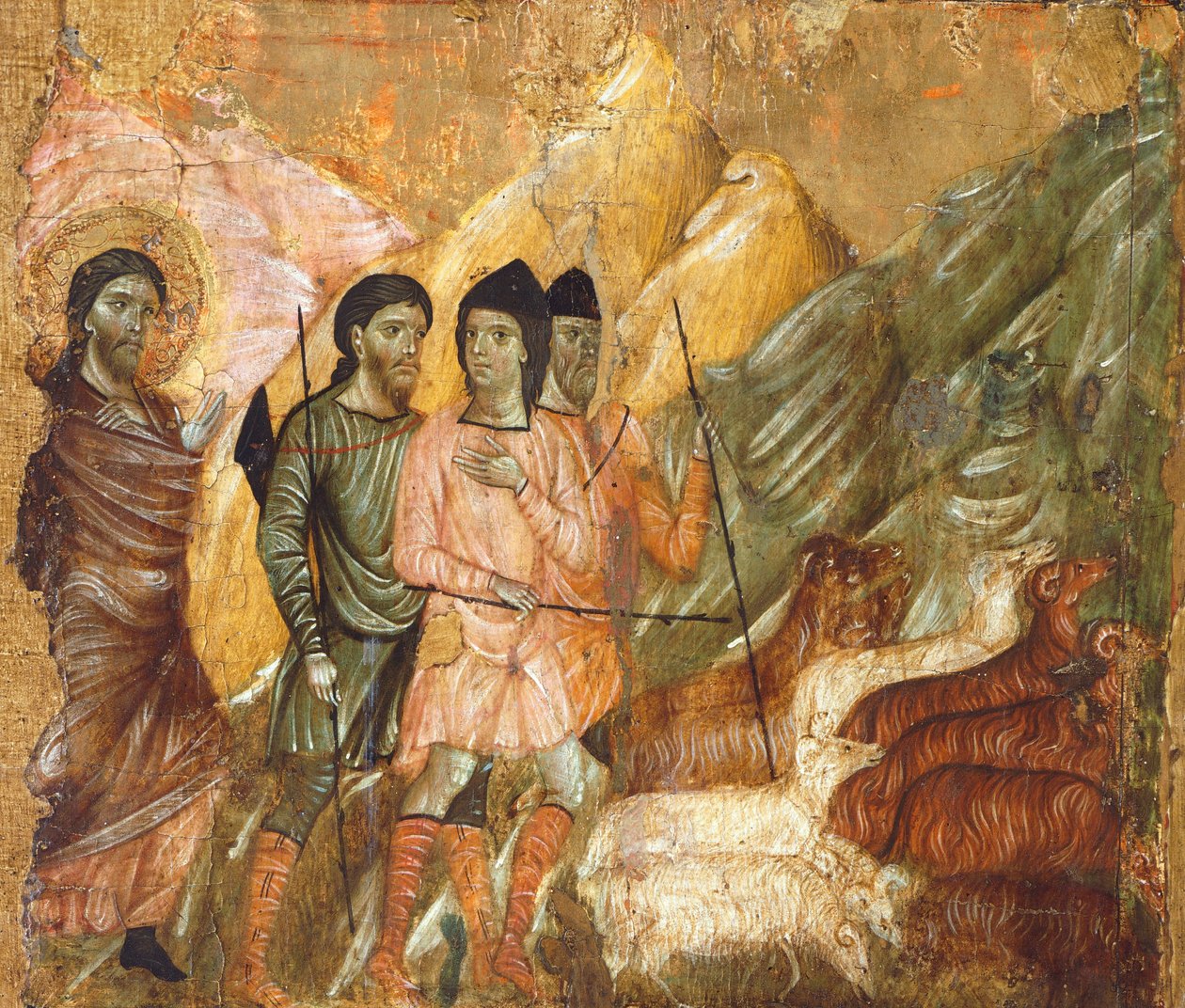 Majestad (detalle) de Guido da Siena
