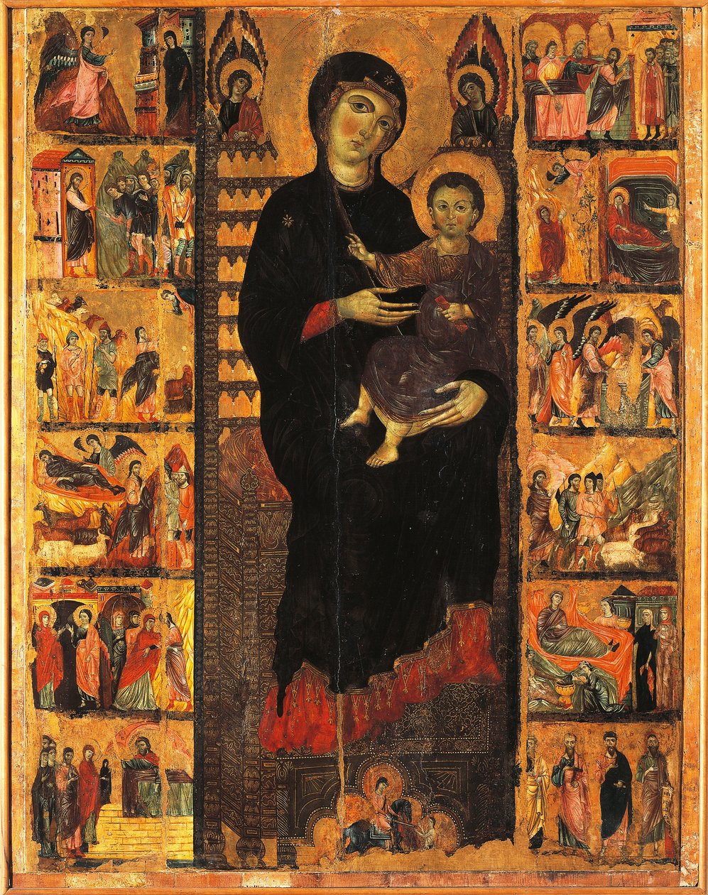 Majestad (detalle) de Guido da Siena