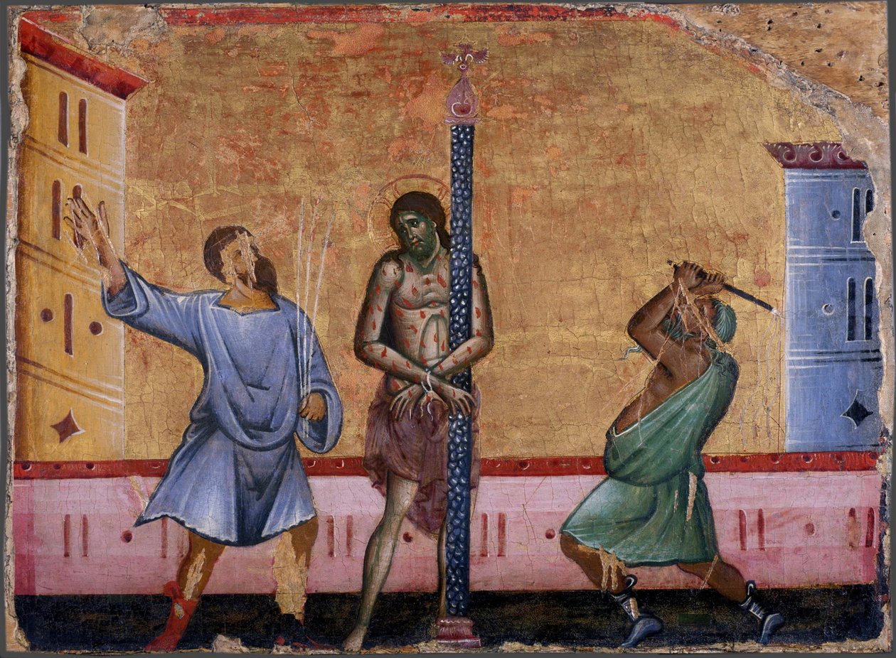 La flagelación de Cristo de Guido da Siena