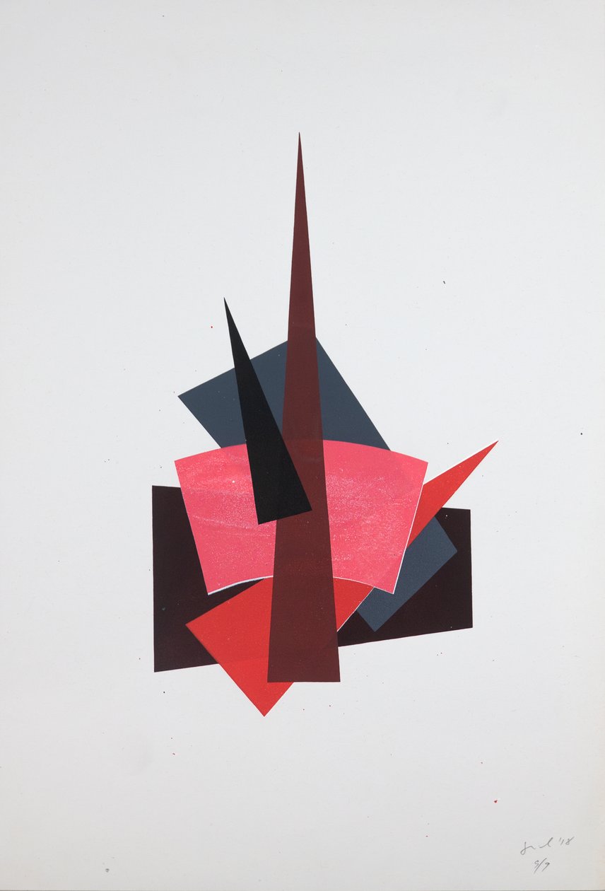 Lyubov Popova Fuerza espacial, 2019 (serigrafía) de Guilherme Pontes