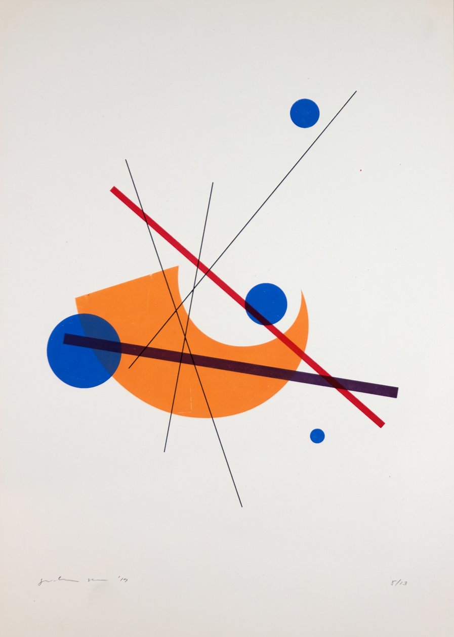 Movimiento Nº3, 2019 (serigrafía) de Guilherme Pontes