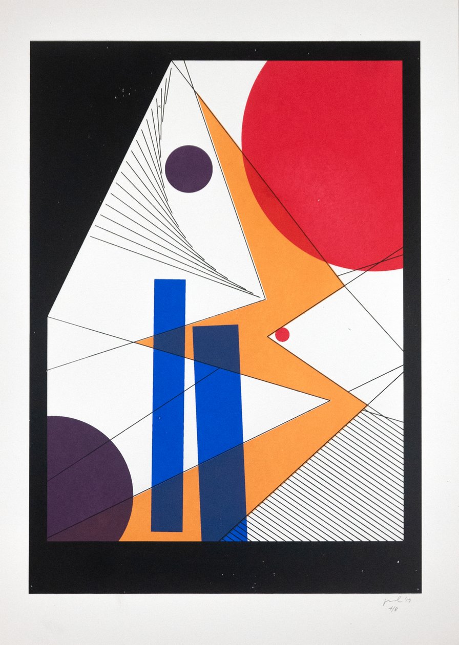Movimiento Nº6, 2019 (serigrafía) de Guilherme Pontes