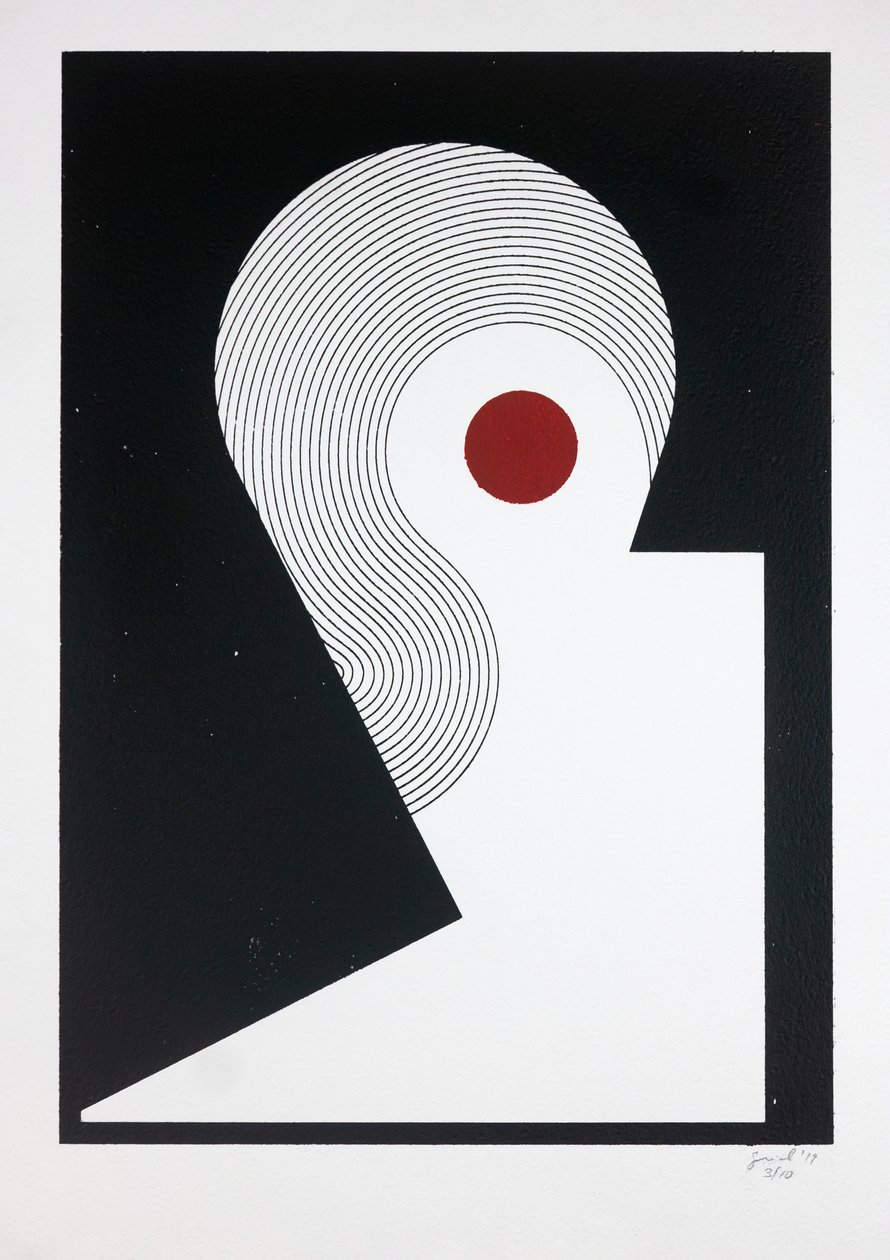 Retrato de una bailarina Nº1, 2019 (serigrafía) de Guilherme Pontes