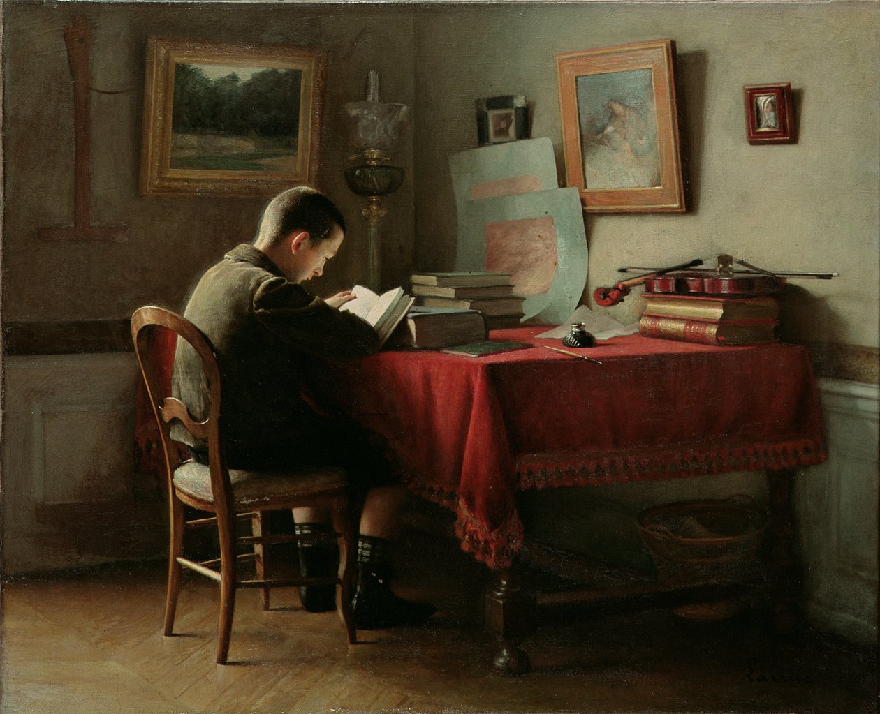 El escolar estudioso de Guillaume Larrue