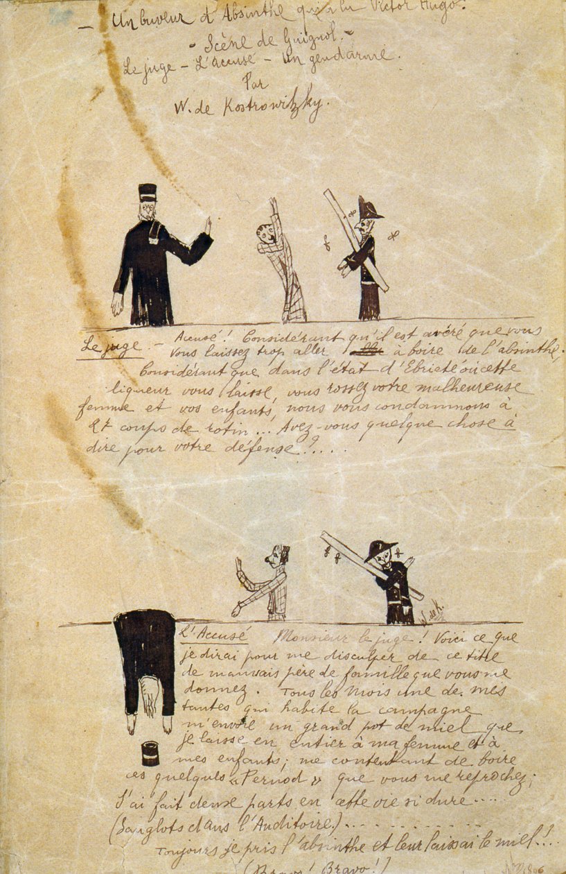 Absenta, Victor Hugo, c1895-1900 de Guillaume Apollinaire