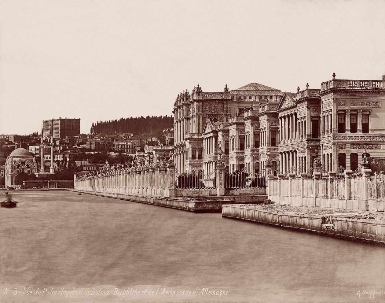 Palacio de Dolmabahçe y Embajada Alemana de Guillaume Berggren