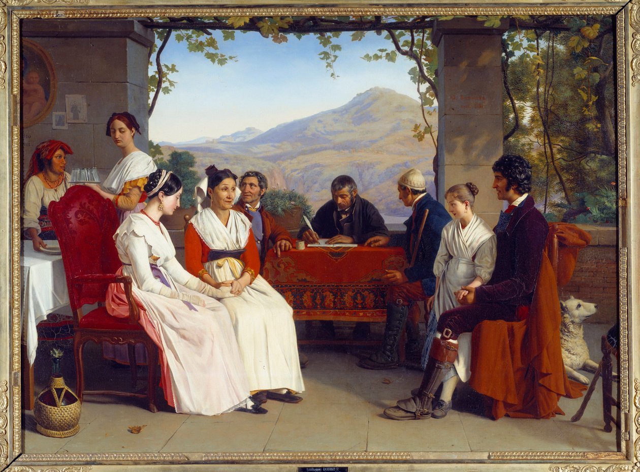 Sociedad italiana: El contrato de matrimonio en Italia en 1831 de Guillaume Bodinier