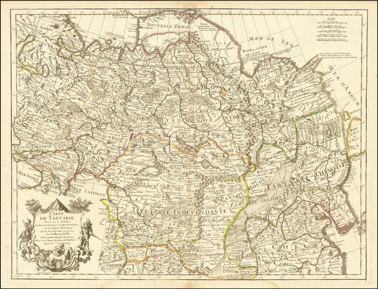 Mapa de 1706 - Mapa de Tartaria de Guillaume Delisle