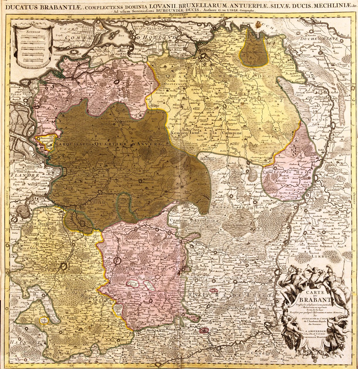 Brabante Septentrional, Limburgo, Región Flamenca, Valonia, Países Bajos, Bélgica de Guillaume Delisle