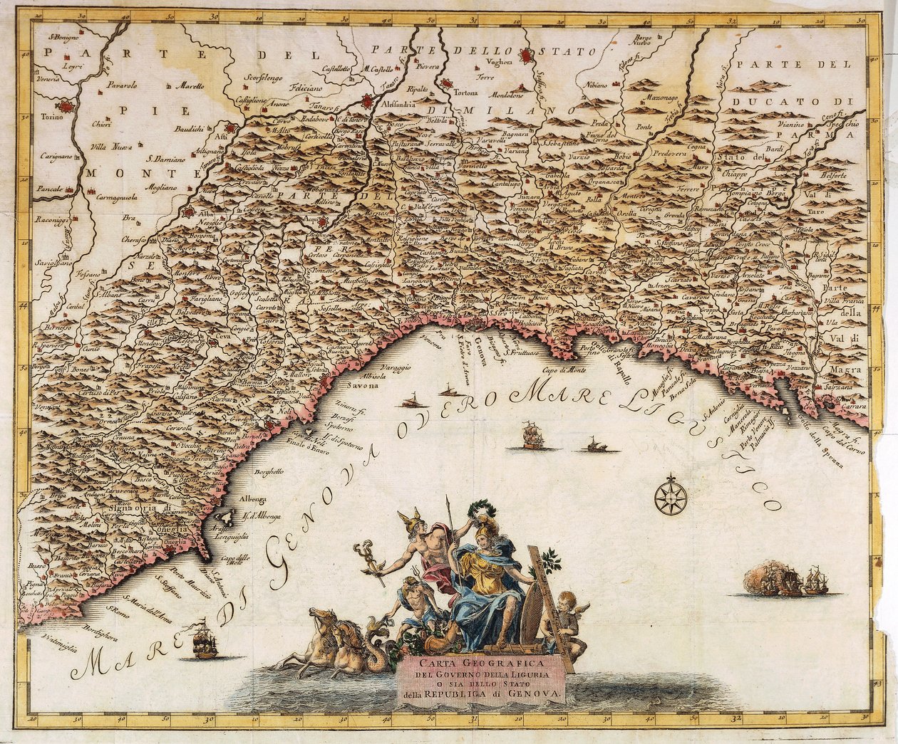 República de Génova, Mapa por Guillaume de l