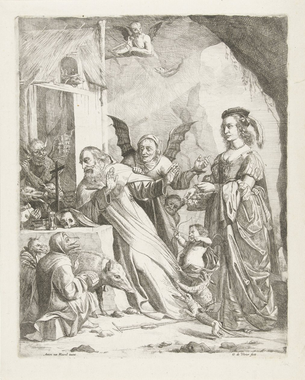 La tentación de San Antonio de Guillaume Duvivier