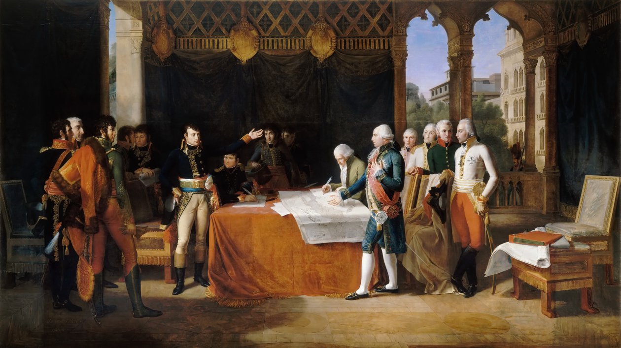 Los Preliminares de Leoben, 17 de abril de 1797 de Guillaume Guillon Lethière
