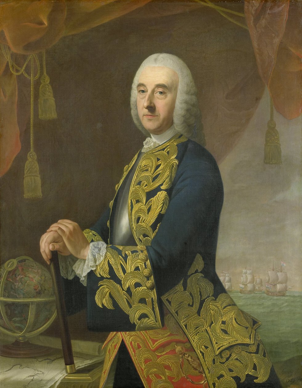 Retrato del vicealmirante Hendrik Lijnslager de Guillaume de Spinny