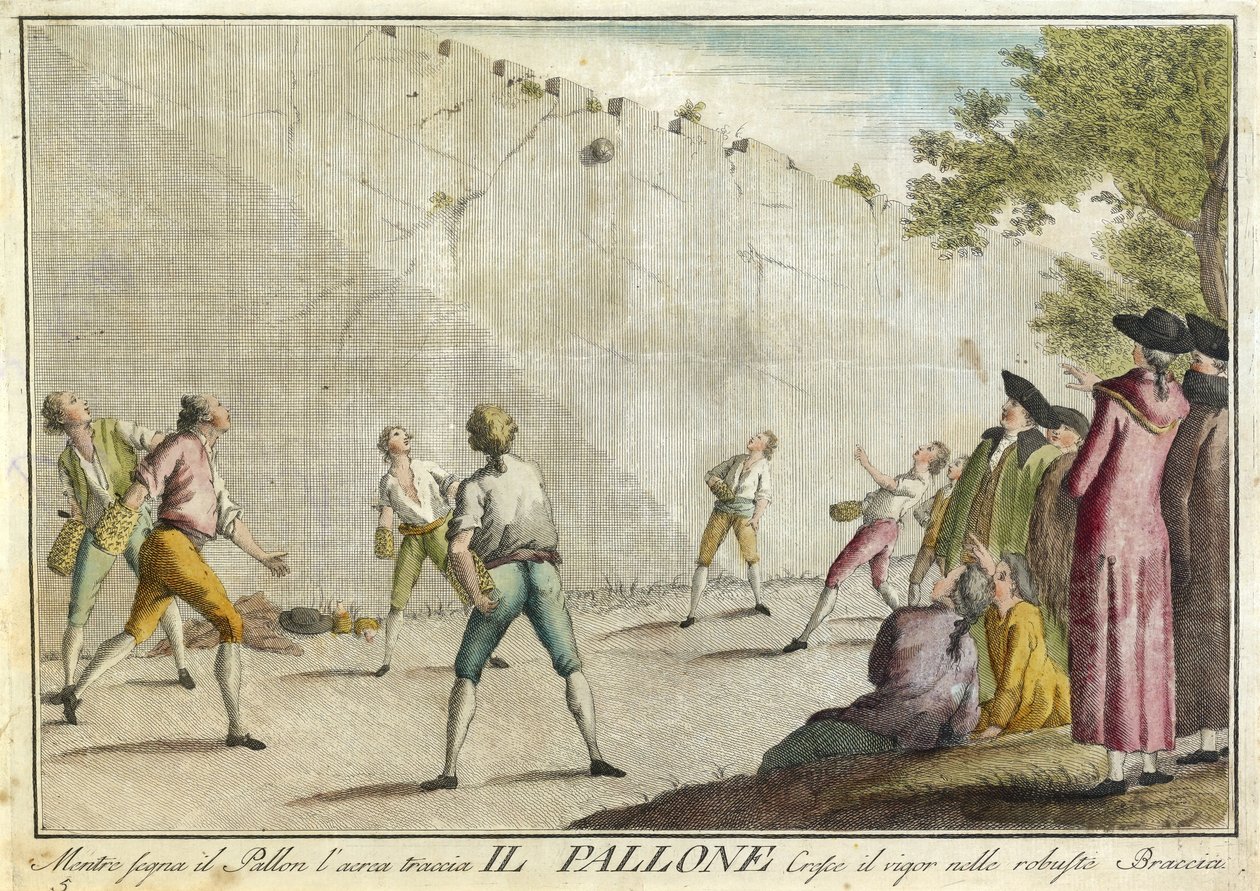 Il Pallone de Giuochi, Trattenimenti e Feste Annue che si Costumano en Toscana e Especialmente en Firenze, pub. 1790 de Guiseppe Piattoli