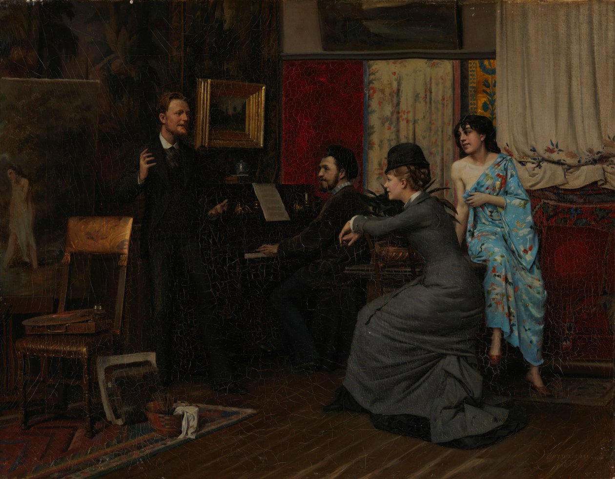 Música en el estudio de Gunnar Berndtson