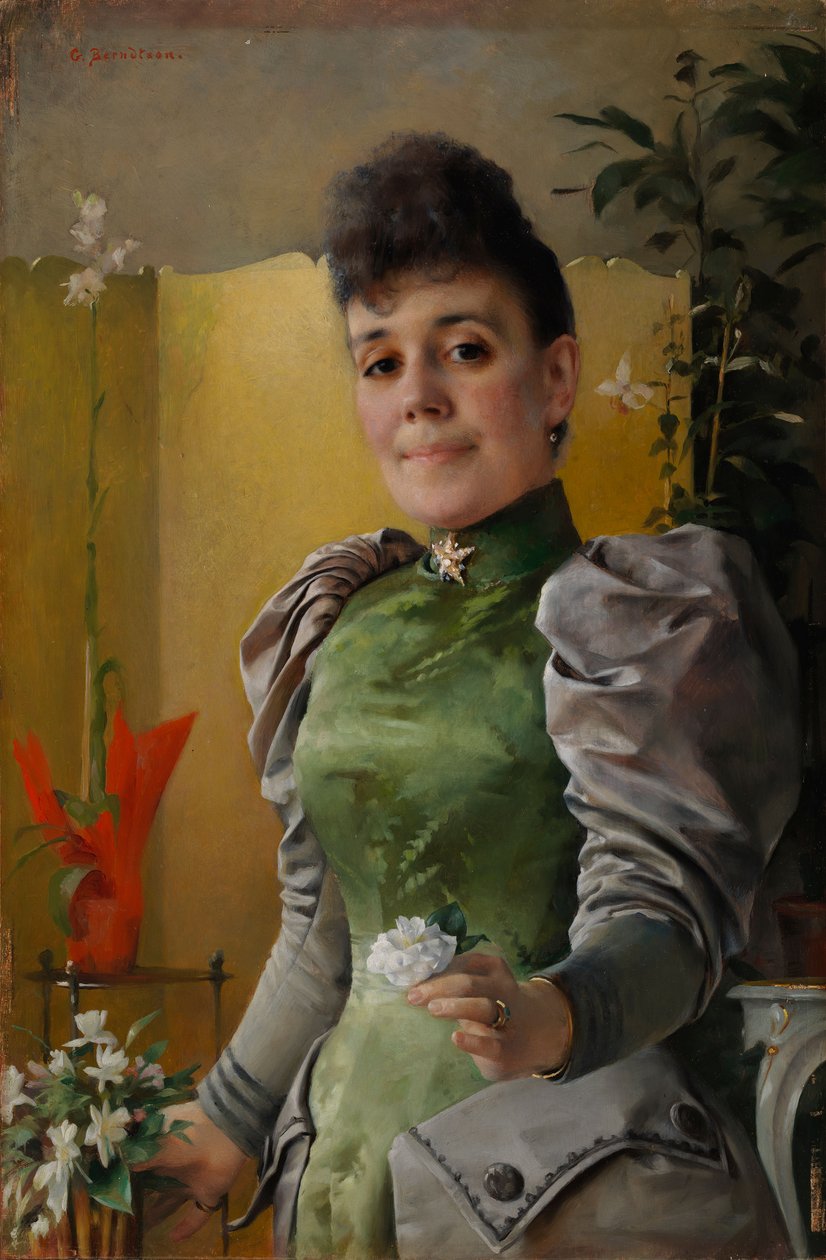 Retrato de la señora Maria von Wahlberg (de soltera Sinebrychoff) de Gunnar Berndtson