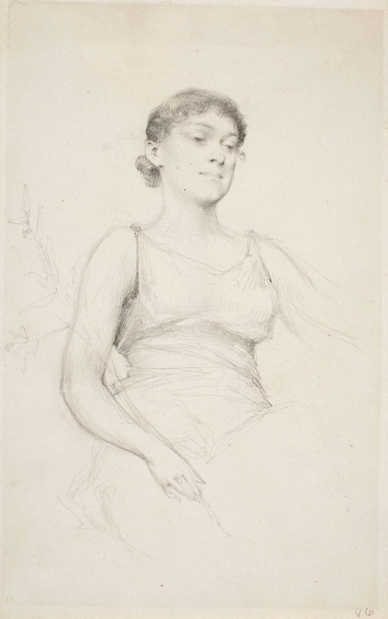 Joven sentada de Gunnar Berndtson