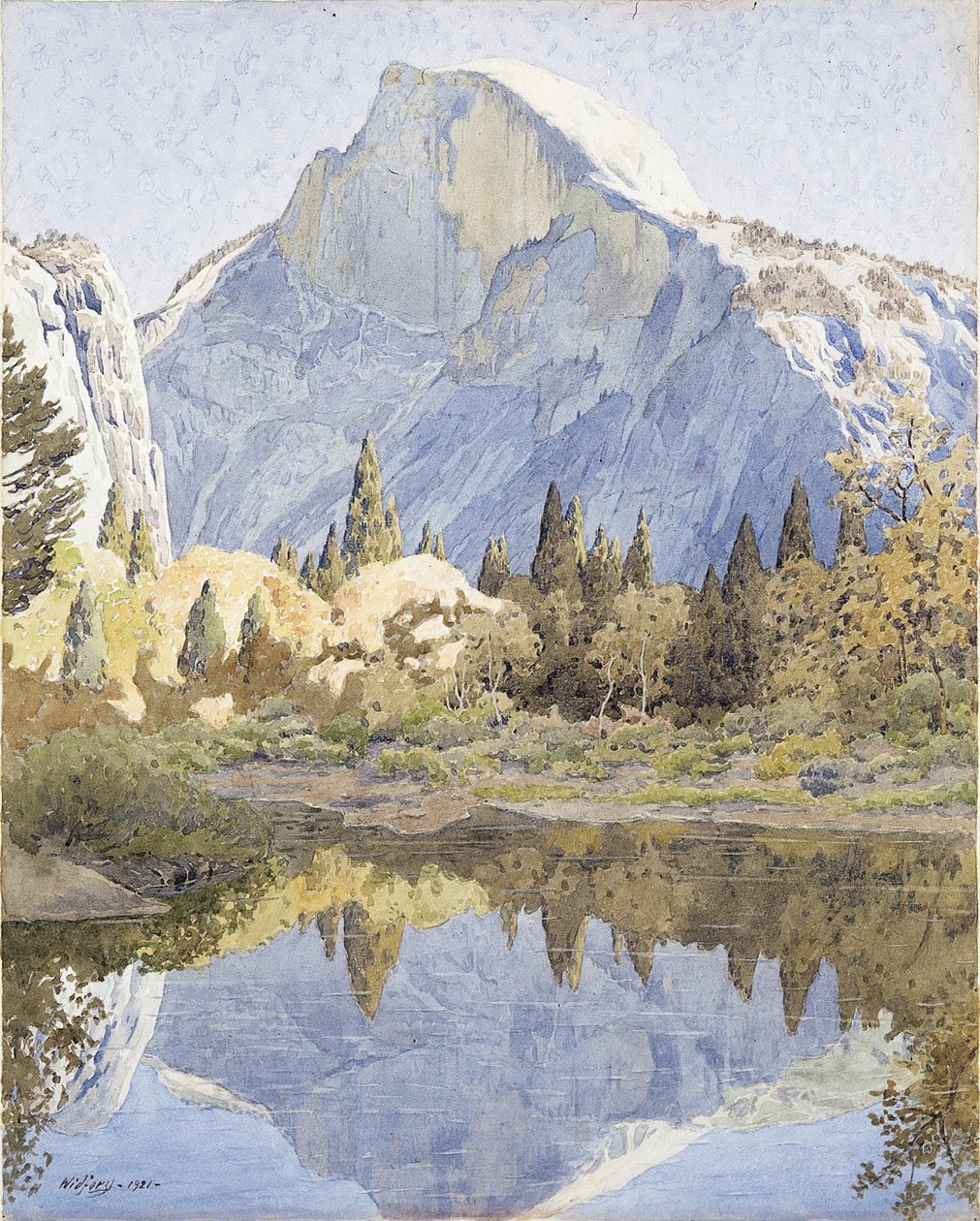 Half Dome y Mirror Lake de Gunnar Widforss
