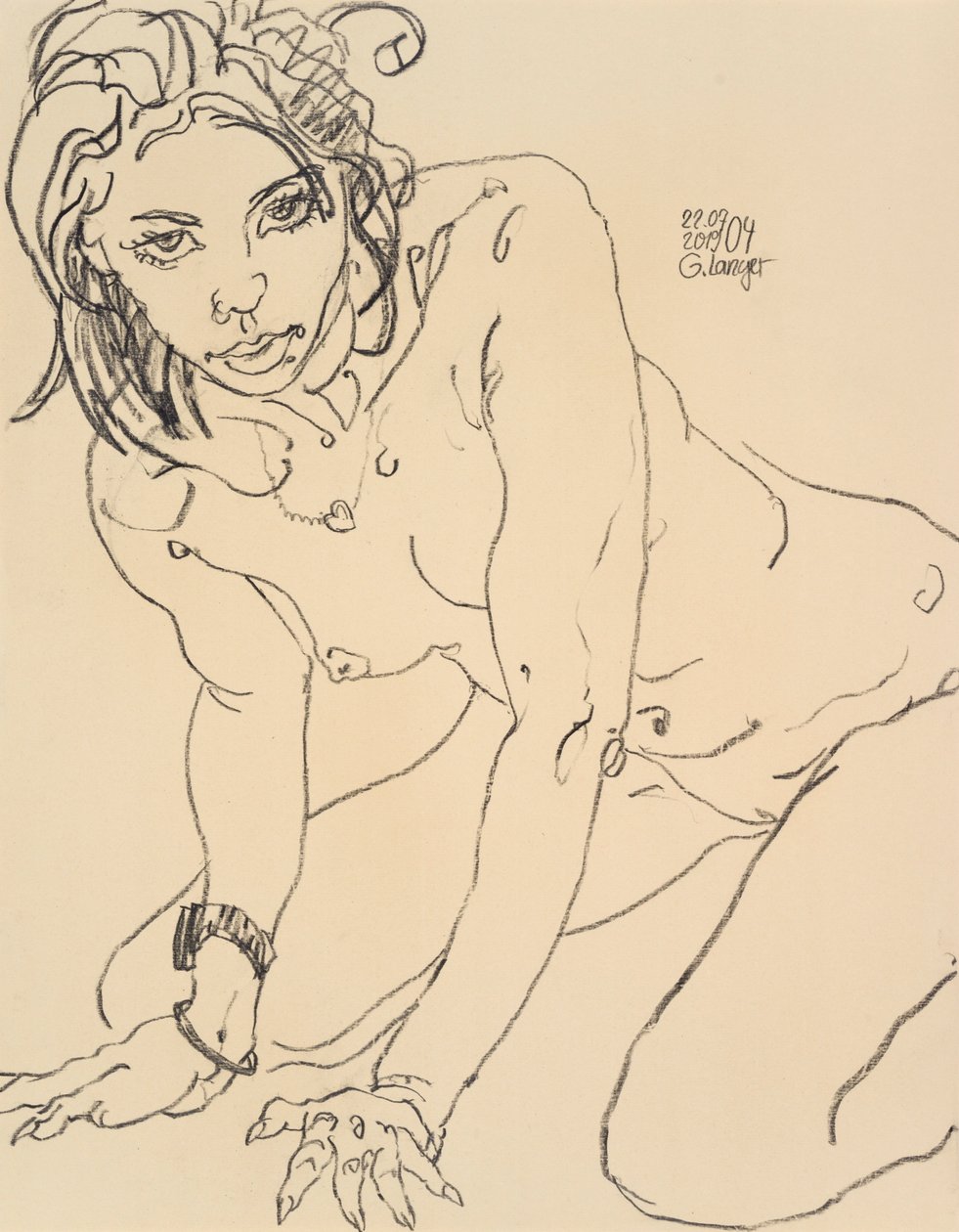 Desnudo femenino, Arcoíris de Gunter Langer