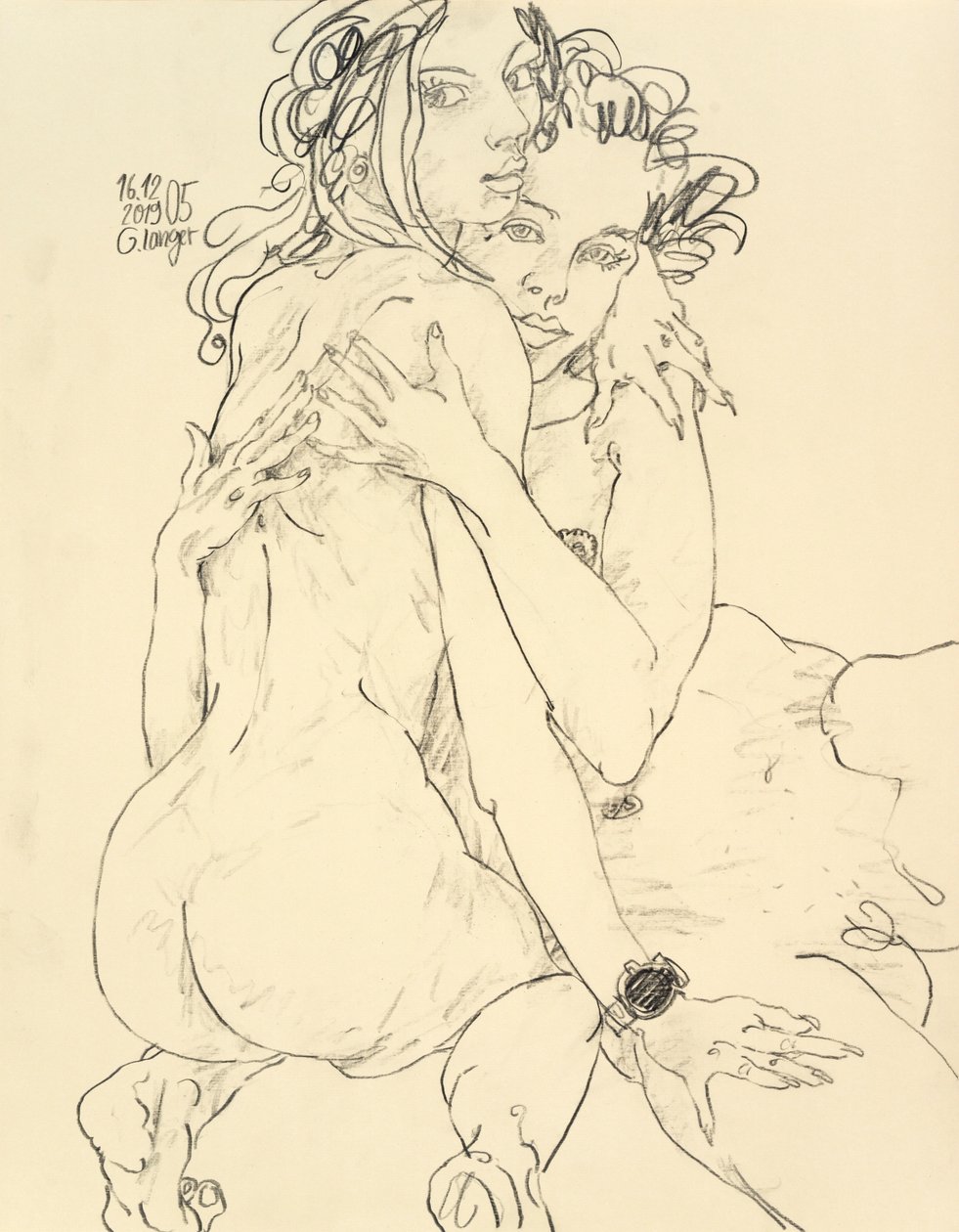 Desnudo femenino, Amistad genial de Gunter Langer