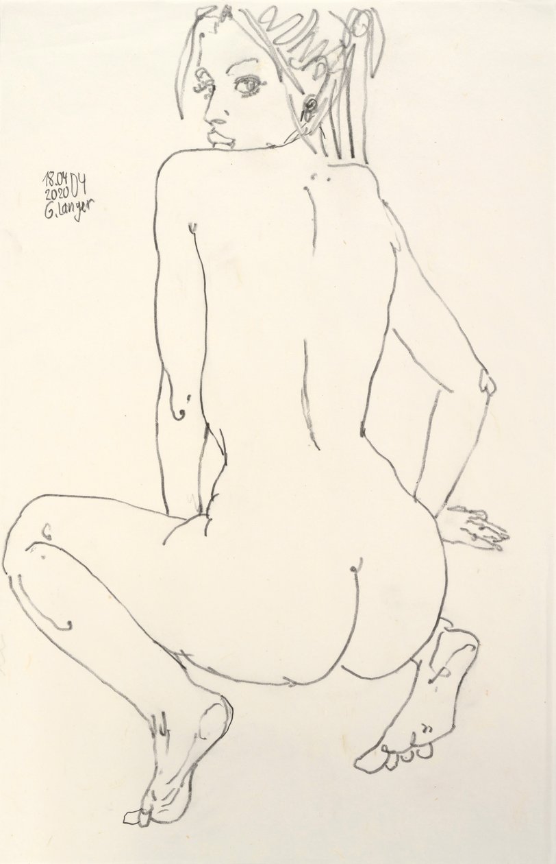 Desnudo femenino, Mar abierto de Gunter Langer
