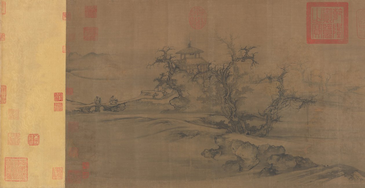 Árboles viejos, distancia nivelada, ca. 1080 de Guo Xi