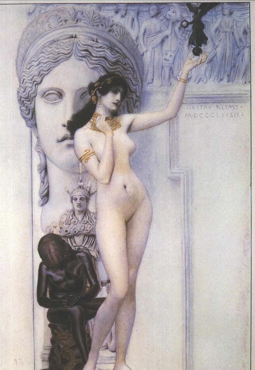 Alegoría de la escultura de Gustav Klimt