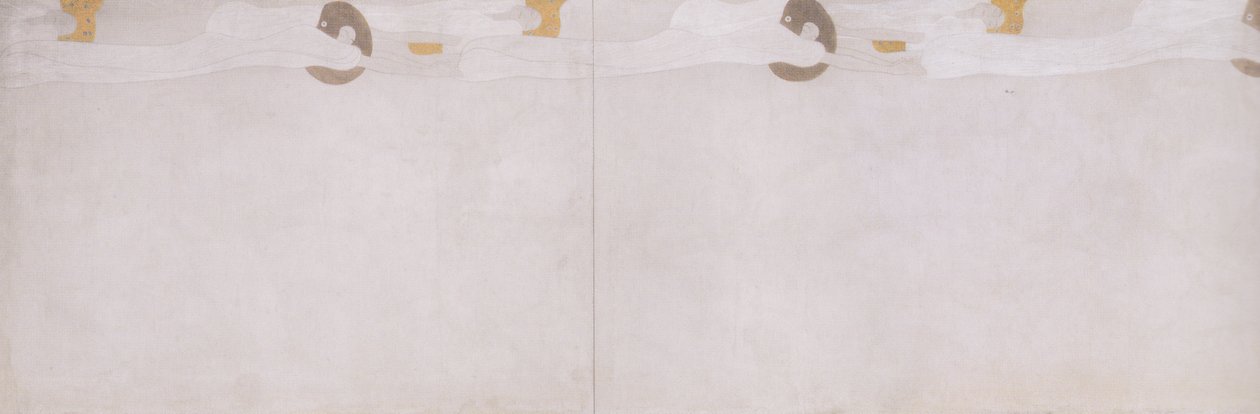 Beethovenfriso - pared lateral izquierda (detalle) de Gustav Klimt