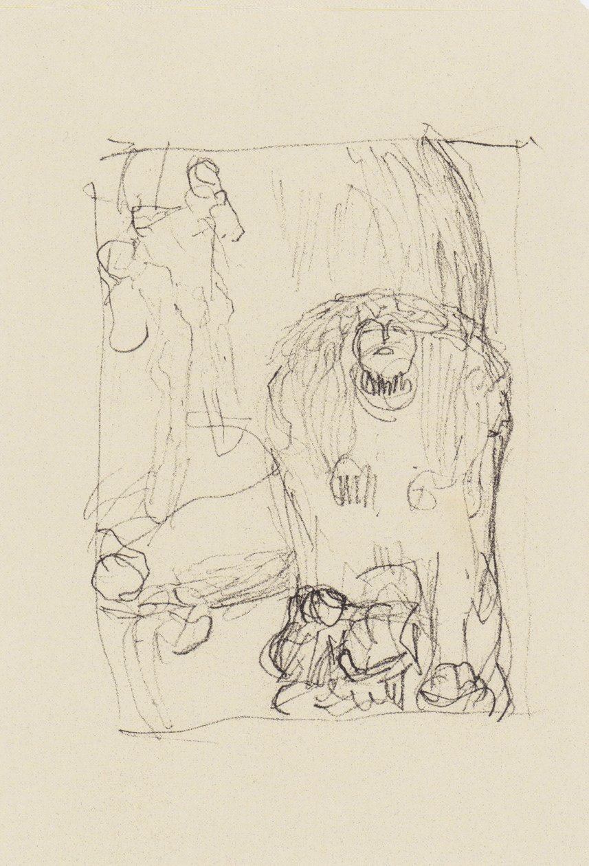 La Esfinge, pareja de amantes con niño, figura en el borde inferior de Gustav Klimt