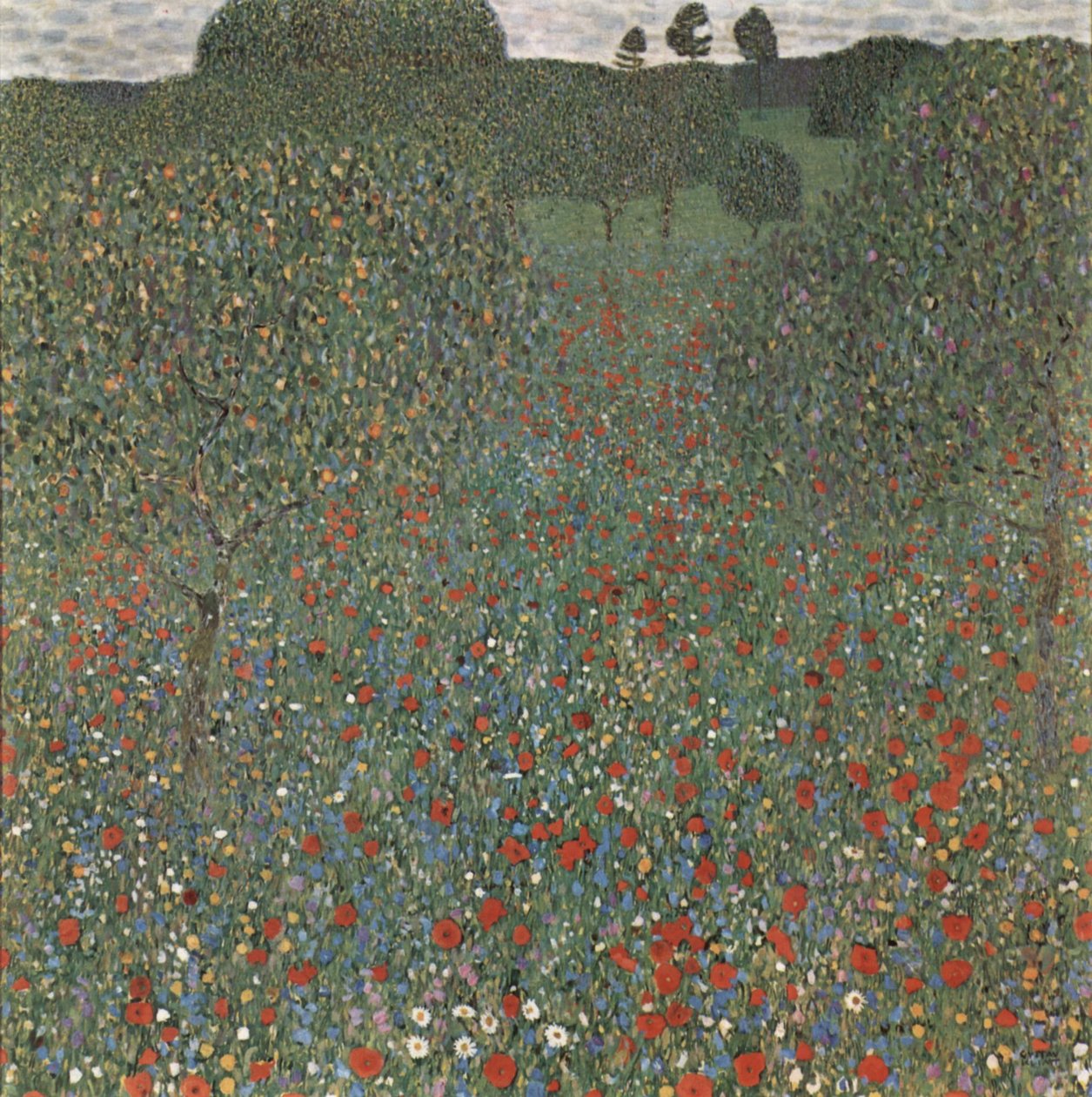 Campo de amapolas de Gustav Klimt