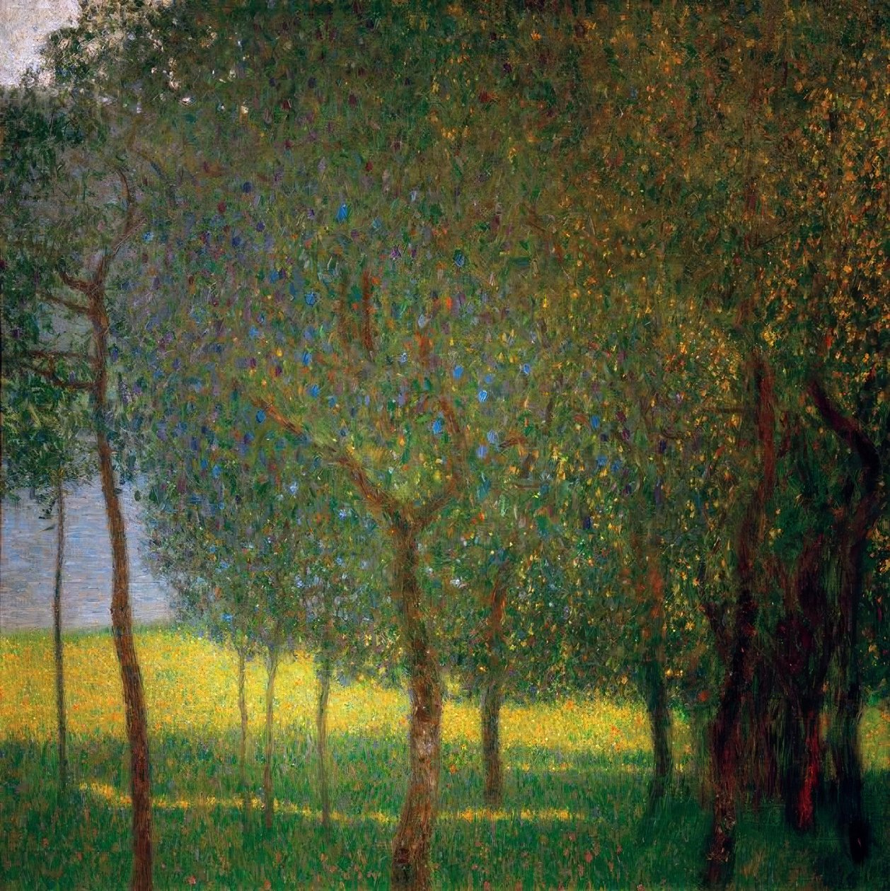 Árboles frutales en el Attersee de Gustav Klimt