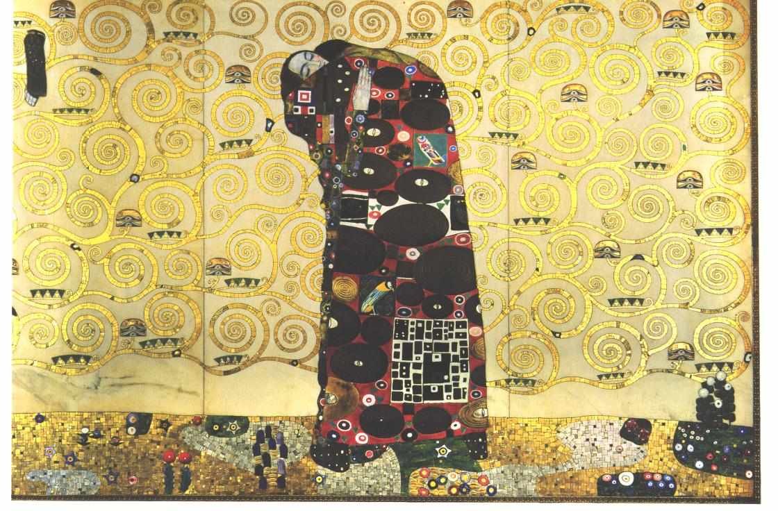 Modelo para el Friso Stoclet - Abrazo de Gustav Klimt