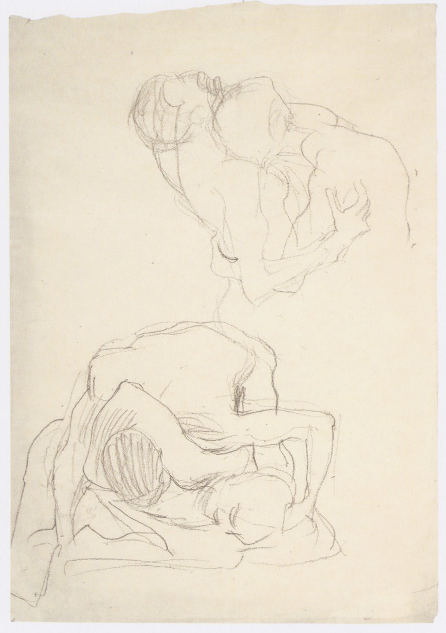 Dos parejas de luchadores de Gustav Klimt