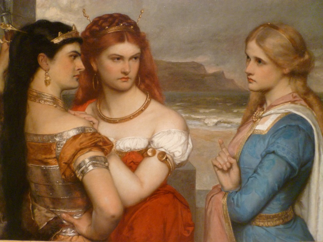 Tres hijas del Rey Lear de Gustave Pope