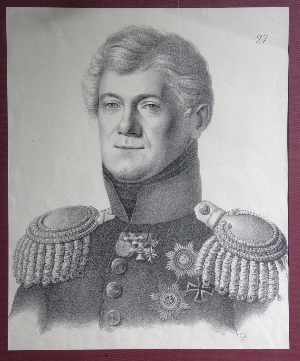 Retrato del Príncipe Dmitriy Vladimirovich Golitsyn 1771-1844, 1820s de Gustav Adolf Hippius