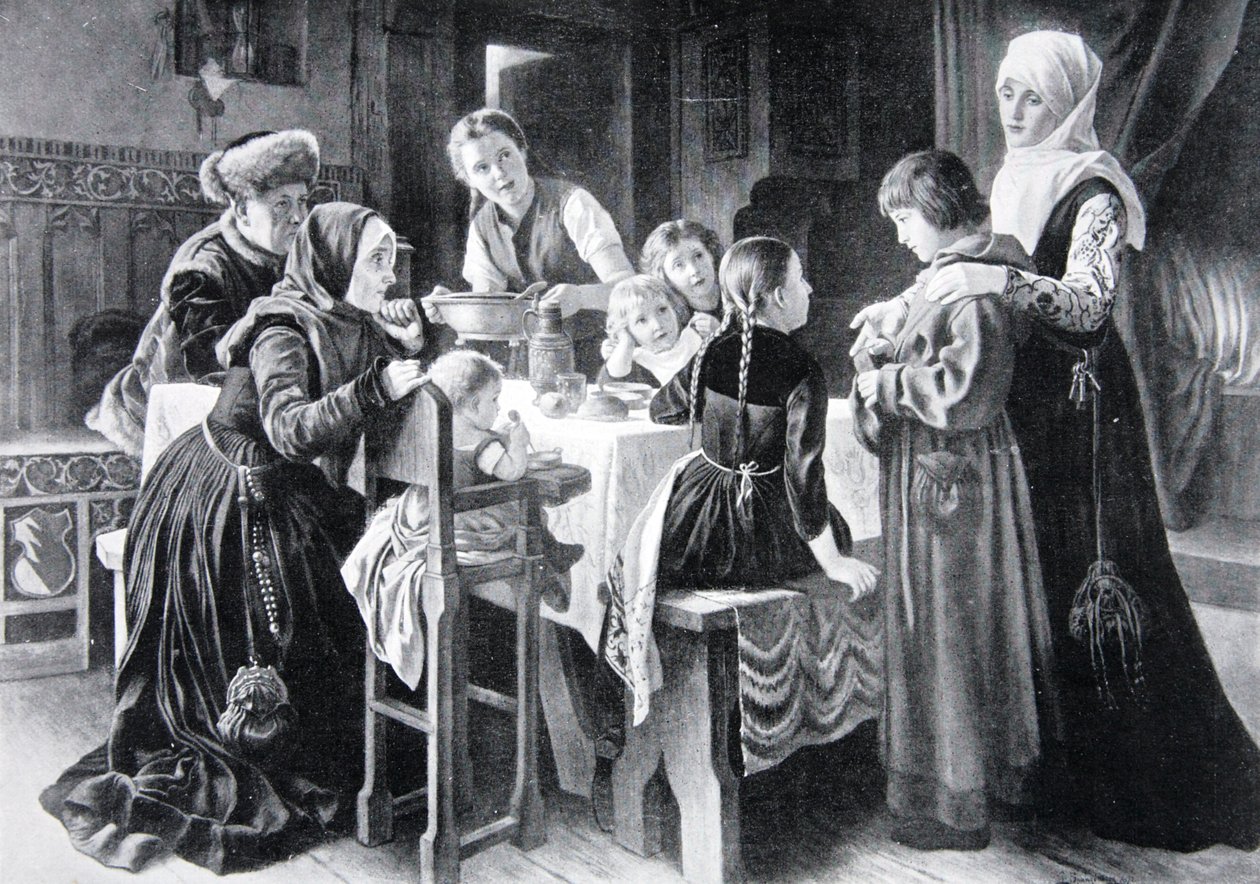 La infancia de Martín Lutero, ilustración de 