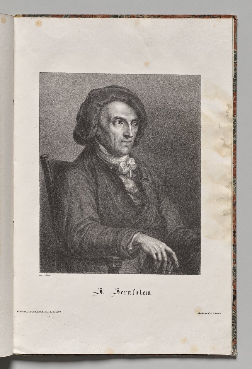 Retrato de Johann Friedrich Wilhelm Jerusalem de Gustav Karl Friedrich Luderitz