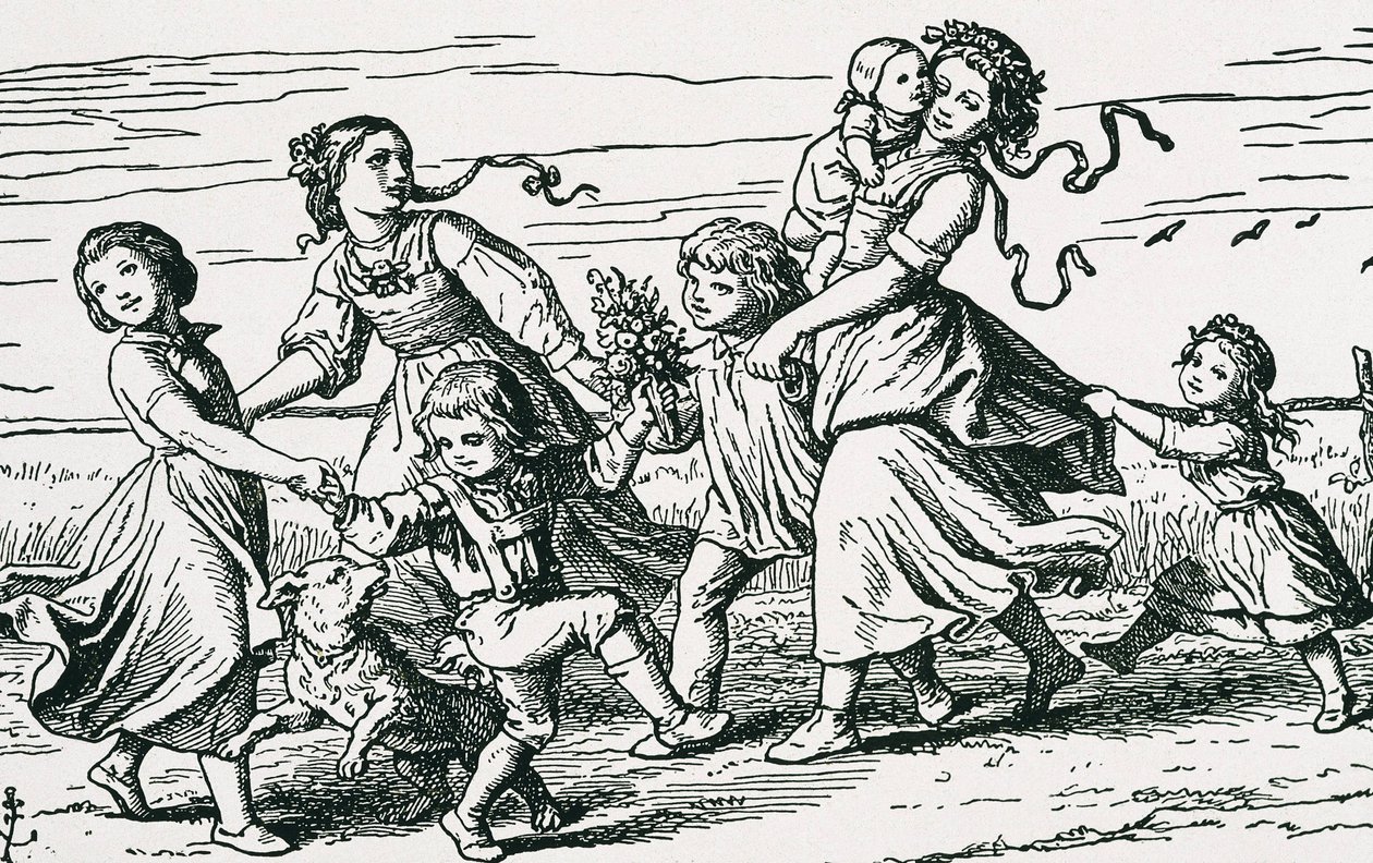Ilustración de "Hochland" de Paul Hakenholz (grabado) de Gustav Karl Ludwig Richter Richter