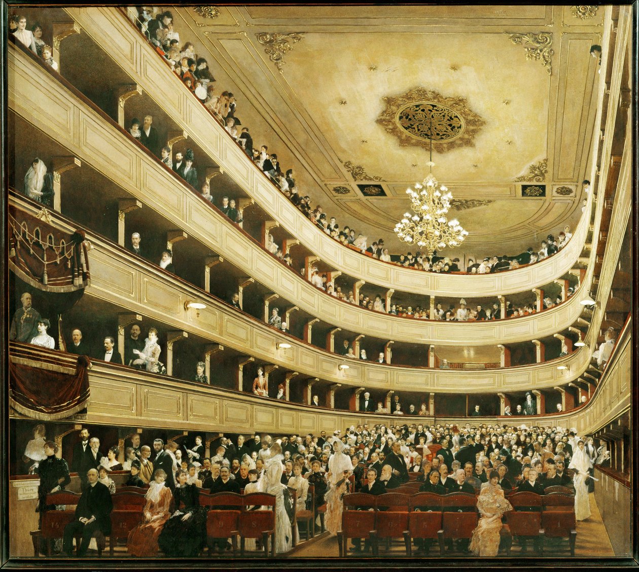 Auditorio del "Altes Burgtheater", el antiguo Teatro de la Corte de Gustav Klimt