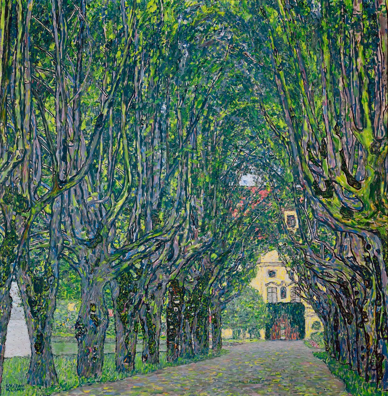 Avenida en el parque del Castillo de Kammer, 1912 de Gustav Klimt